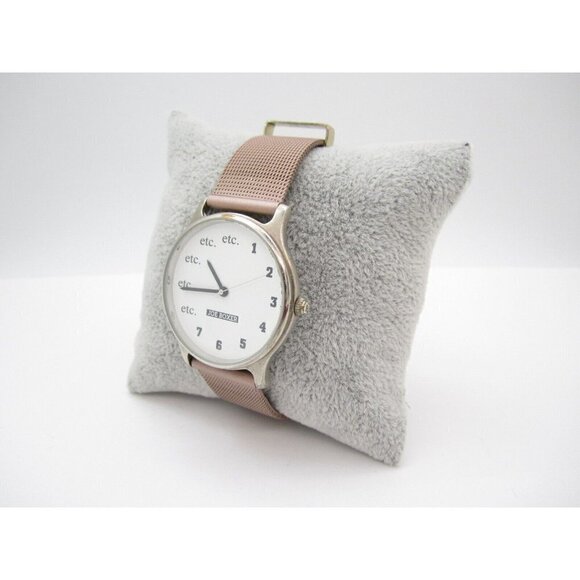 Vtg Women 1995 Timex Joe Boxer "ETC" Quartz WR Analog 35mm Round Watch (G309) - Picture 4 of 10